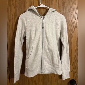 Lululemon Scuba Full Zip Light Gray Hoodie